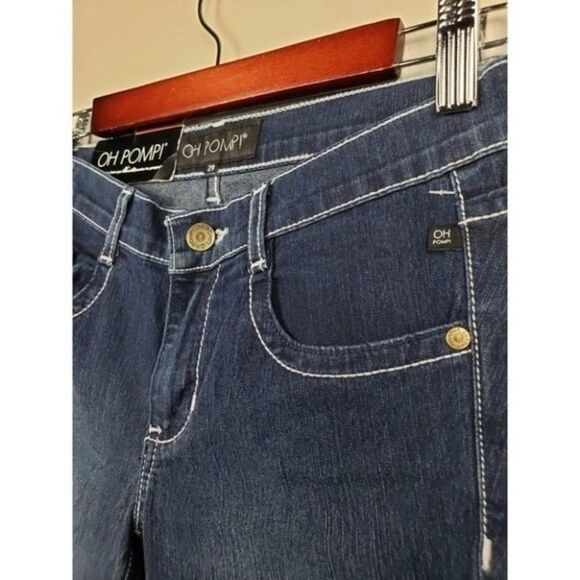 Oh Pomp Dark Wash Straight Leg Jeans size 28 - Picture 5 of 9